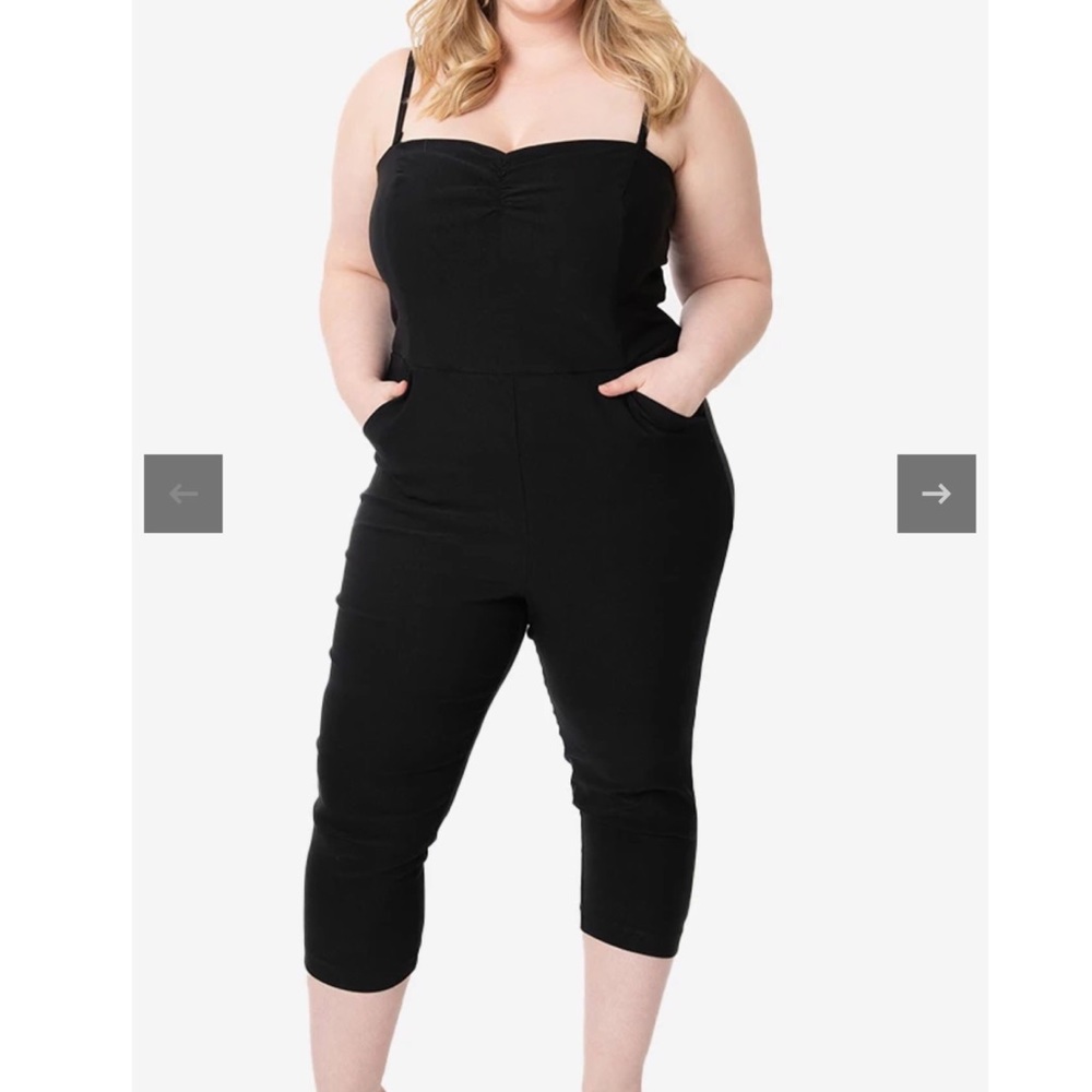 I Love Lucy x Unique Vintage: Starlet Jumpsuit Plus Size 3X Retro BadGirl NWT